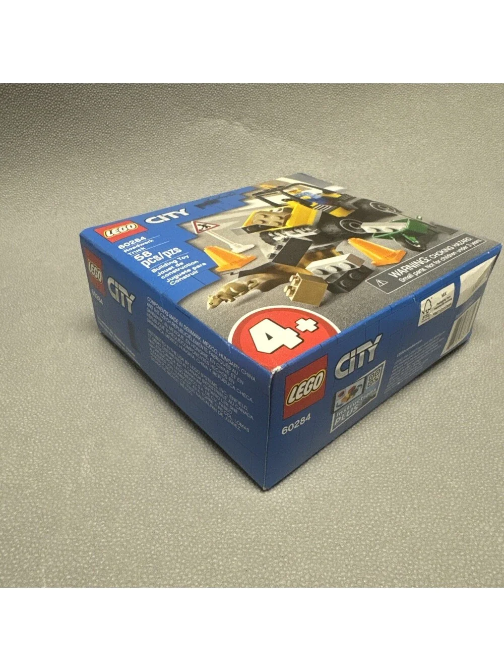 LEGO CITY: Roadwork Truck (60284) Ages 4+ Construction Set 58pc Learn To Build